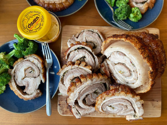 Garlic & Shallot Butter Porchetta