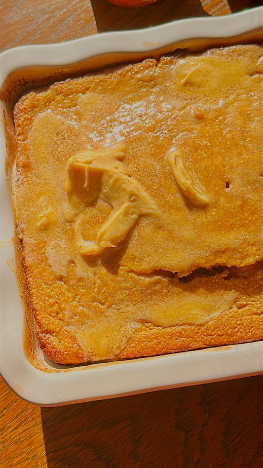 Sweet Potato Cornbread with Maple & Cinnamon Butter