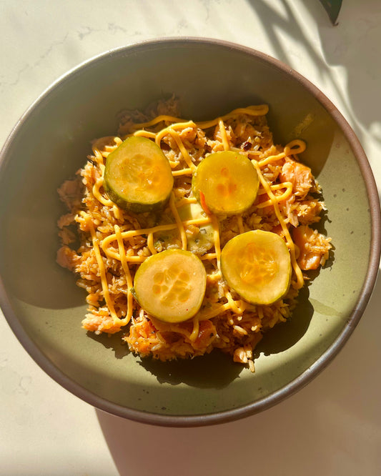 Spicy Salmon Crispy Rice Bowl