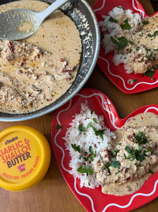 Marry Me Chicken with Garlic Shallot Butter