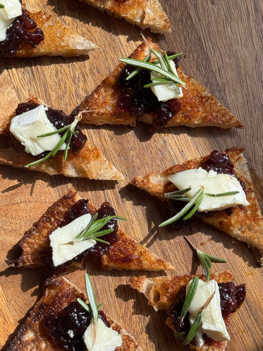 Brown Butter & Brie Toast Points