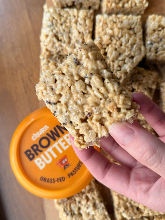 Brown Butter Toasted Marshmallow Rice Krispie Treats