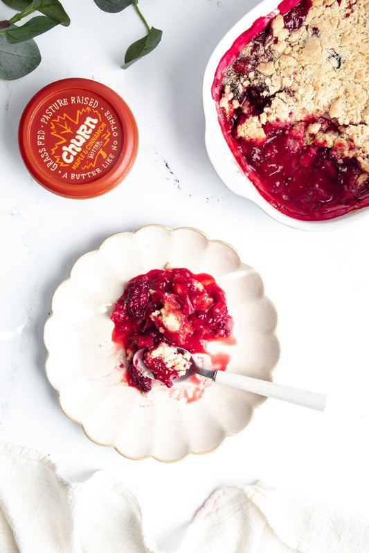 Maple & Cinnamon Butter Berry Cobbler