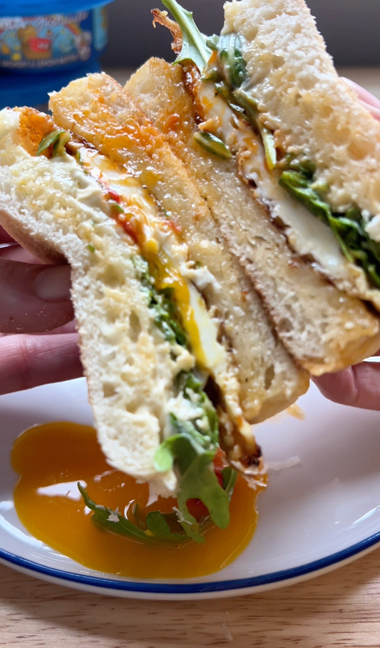 Anchovy & Lemon Butter Breakfast Sando!