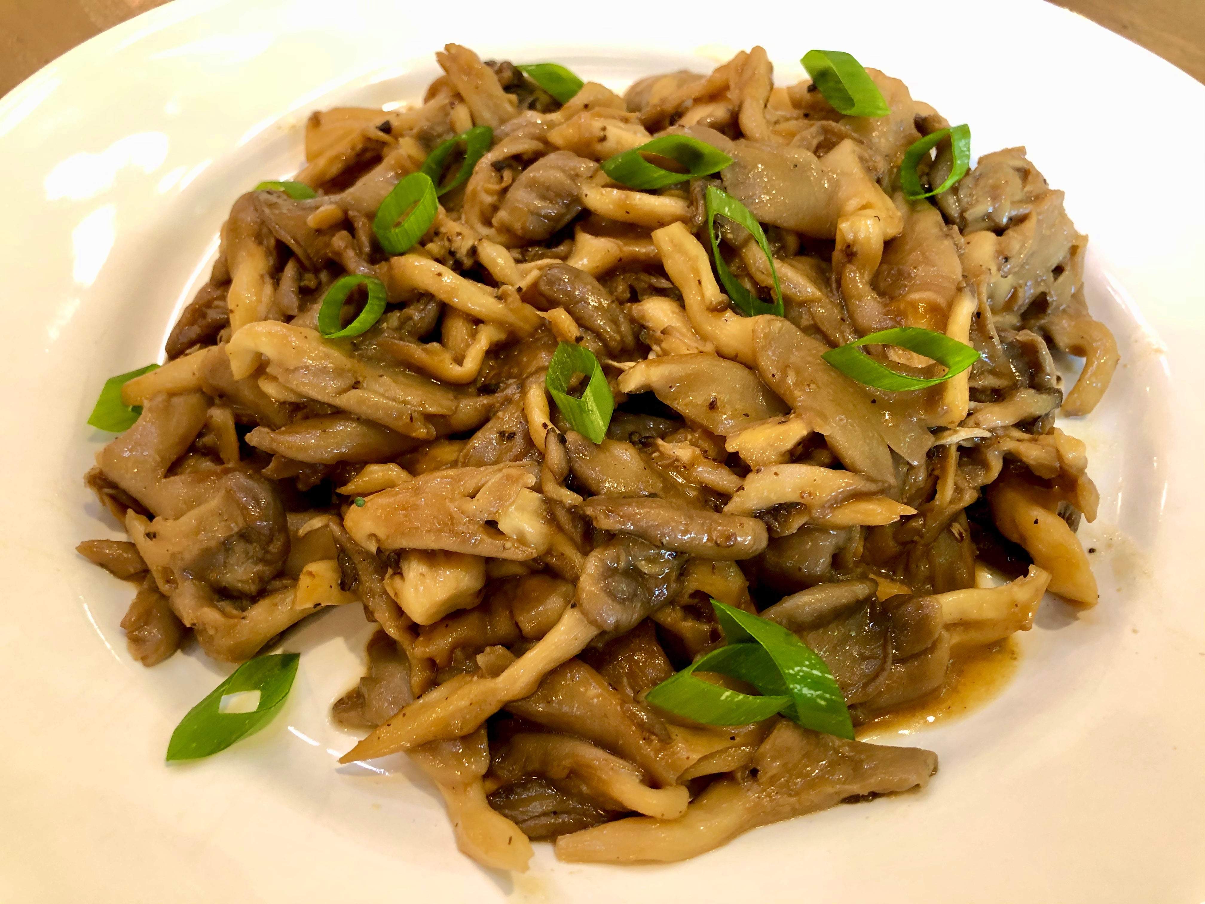 oyster mushrooms with miso butter